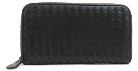 Monedero de cuero negro Bottega Veneta 