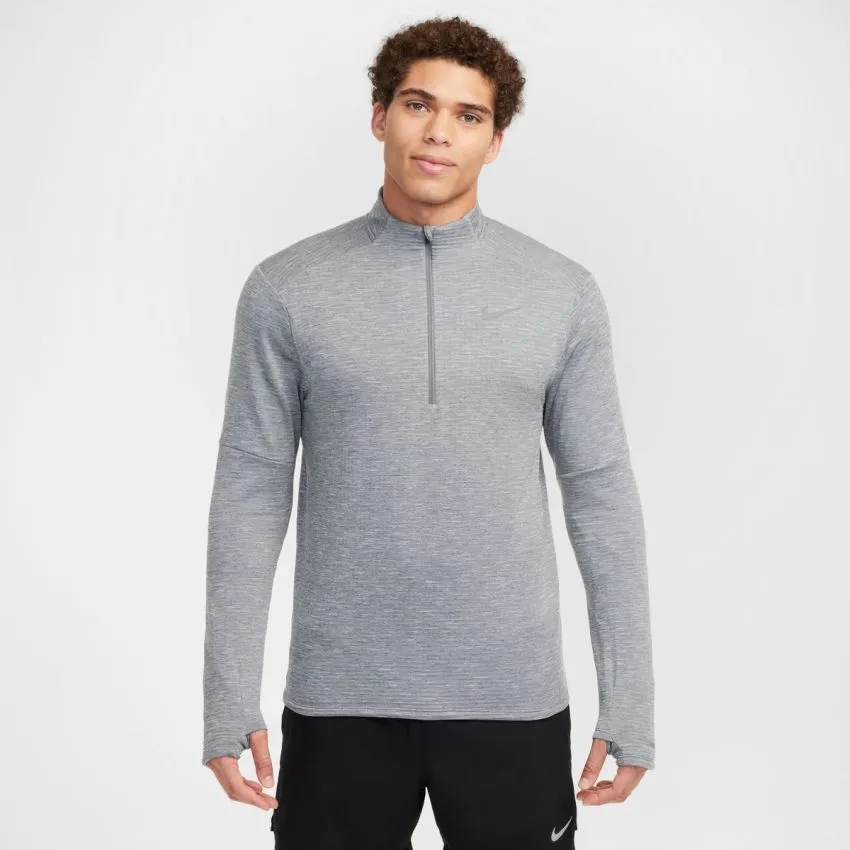 Nike Hombre Capa intermedia Therma-FIT Water-Repellent Element Half Zip Gris 