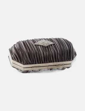 NoName Bolso gris plisado