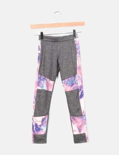 NoName Legging gris jaspeado