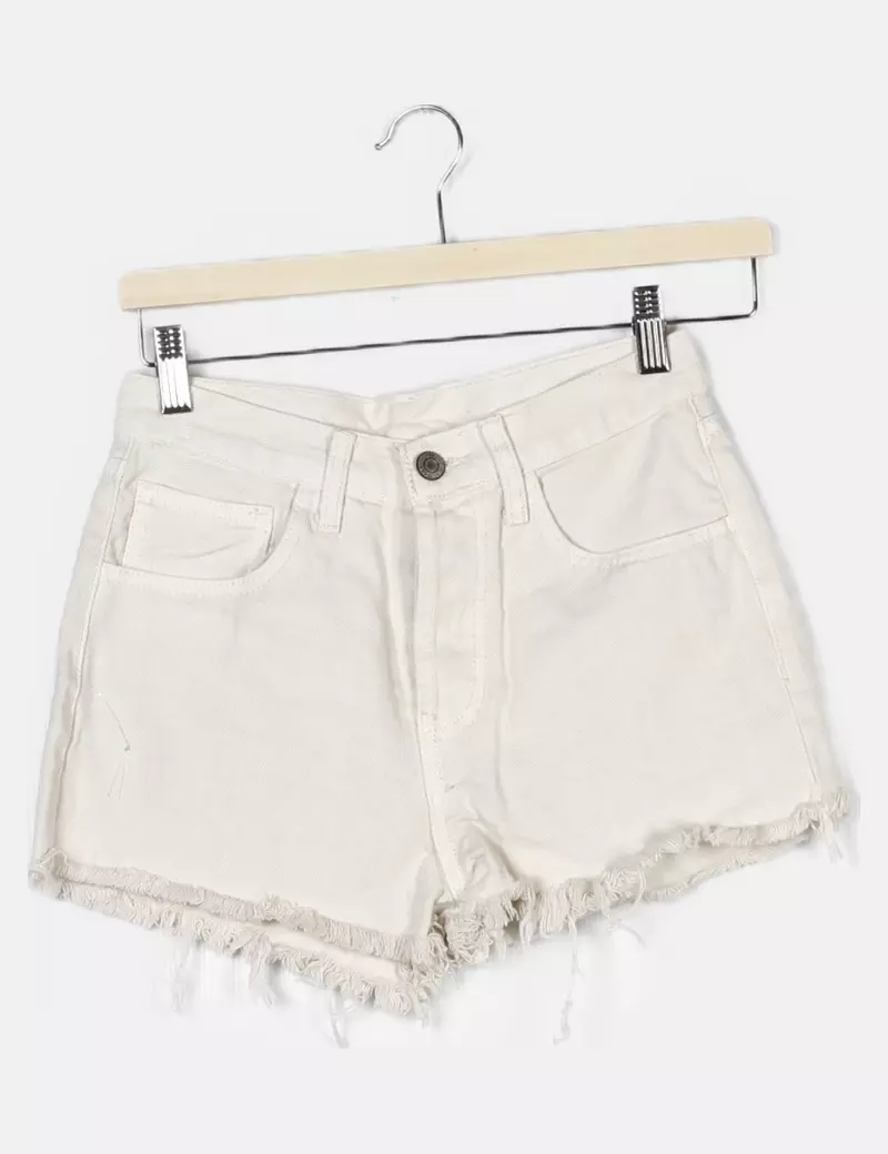 NoName Short blanco denim