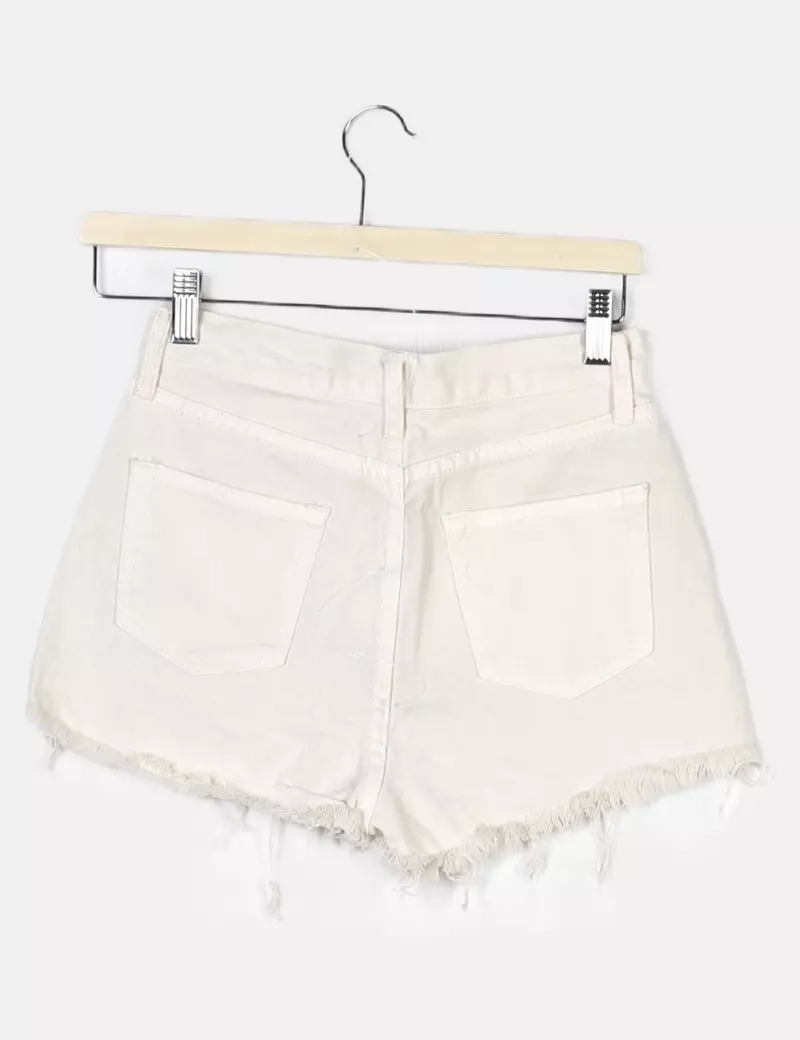 NoName Short blanco denim