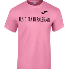 Palermo t-shirt logo de ropa Deportiva de color rosa Joma