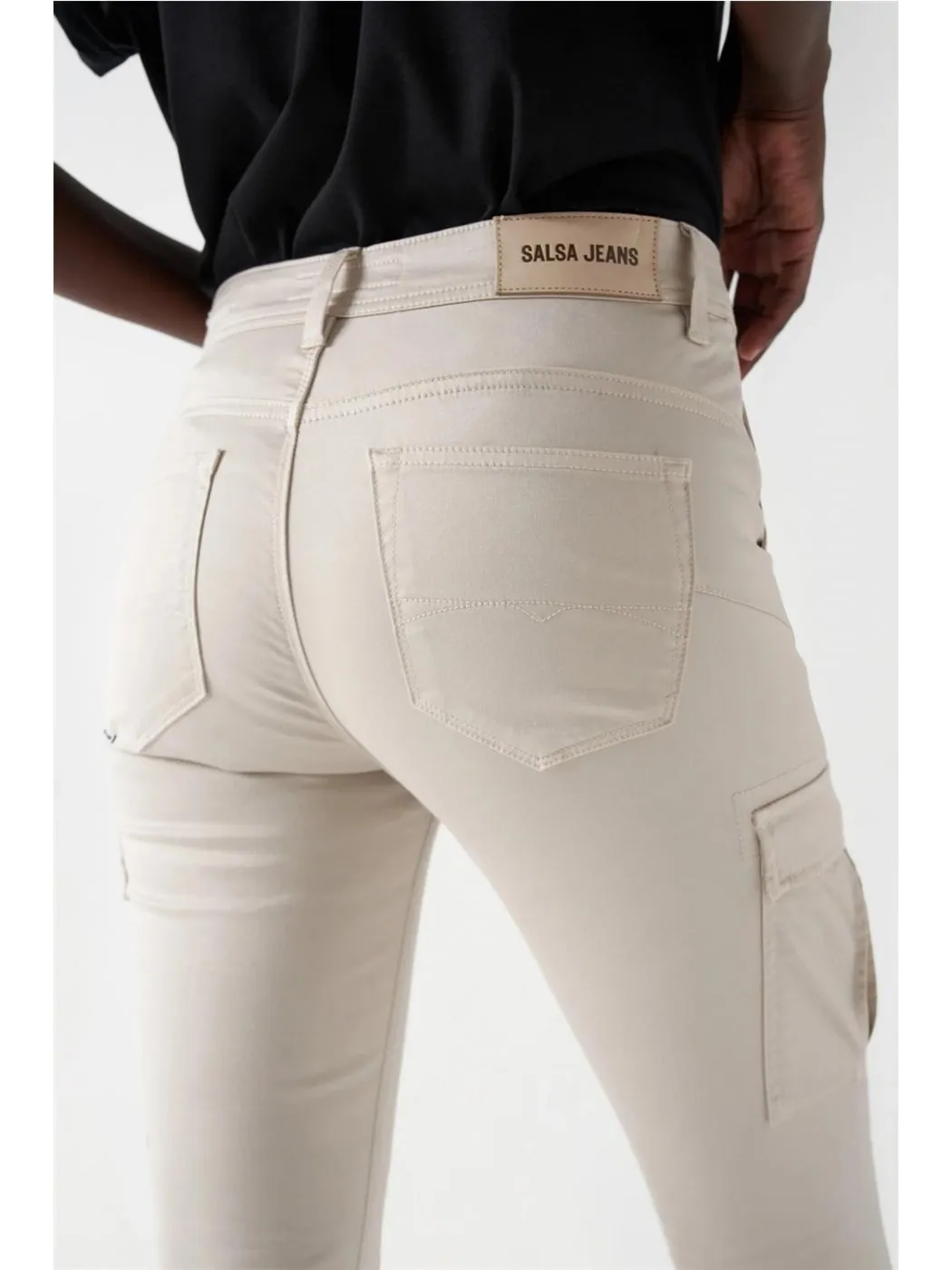 PANTALON CARGO FAITH PUSH IN SALSA MUJER BEIGE