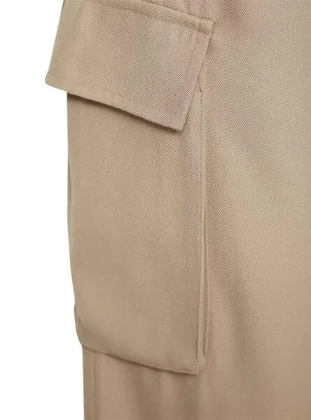 Pantalon Vila Winnie Lady Beige Para Mujer