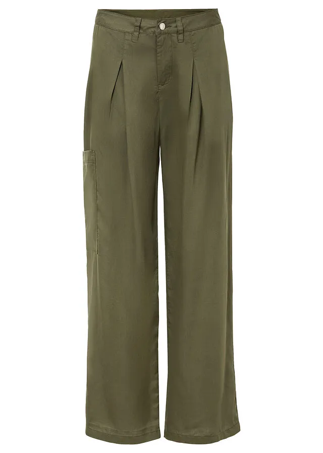 Pantalón chino Verde grisáceo