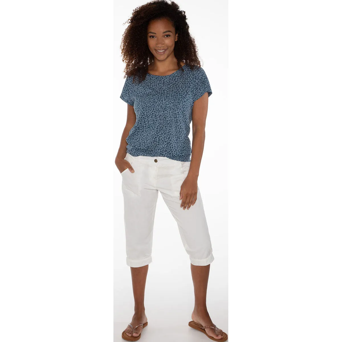 Pantalón Mujer Soupie 3/4 Pants Protest Blanco