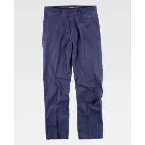 Pantalón tipo Chino en tejido elástico de algodón WORKTEAM B1422