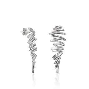 Pendientes originales diseo alado irregular