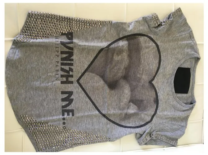 Philipp Plein Camiseta Gris 