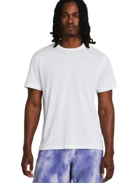 Playera Under Armour Launch Blanco Para Hombre