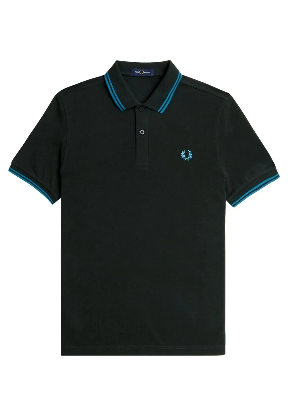 Polo fred perry marino/verde twin tipped shirt