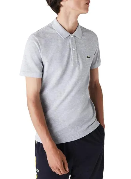 Polo Lacoste Básico Gris Hombre