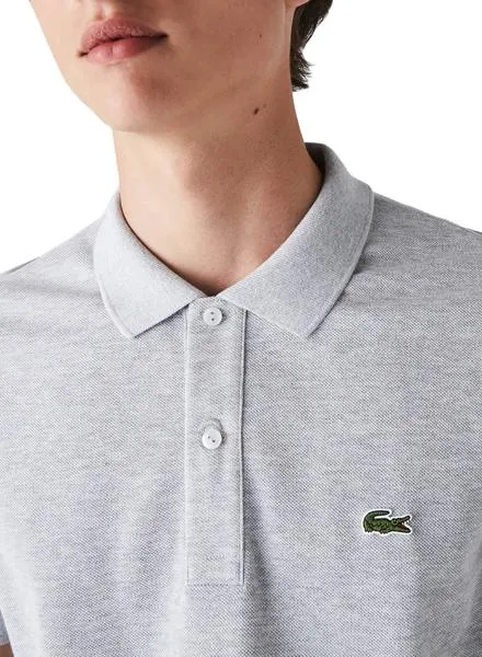 Polo Lacoste Básico Gris Hombre