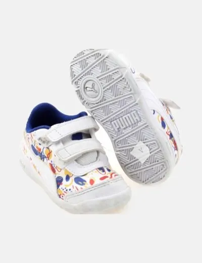 Puma Deportiva blanca estampada