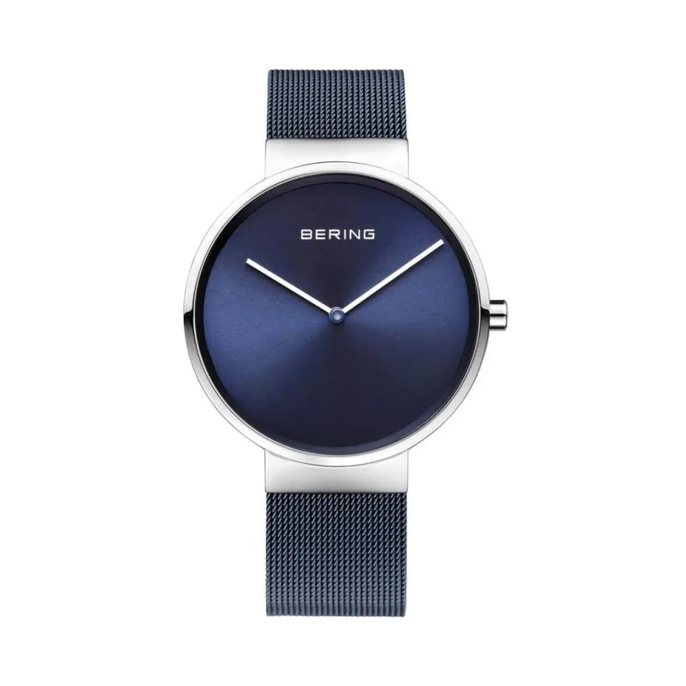 Reloj Bering de Hombre correa de malla ip azul  14539-307    