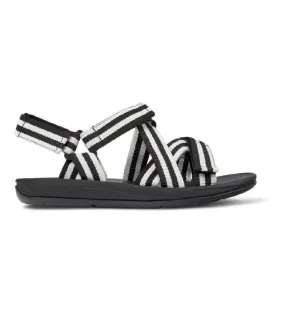 Sandalias Match negro, blanco