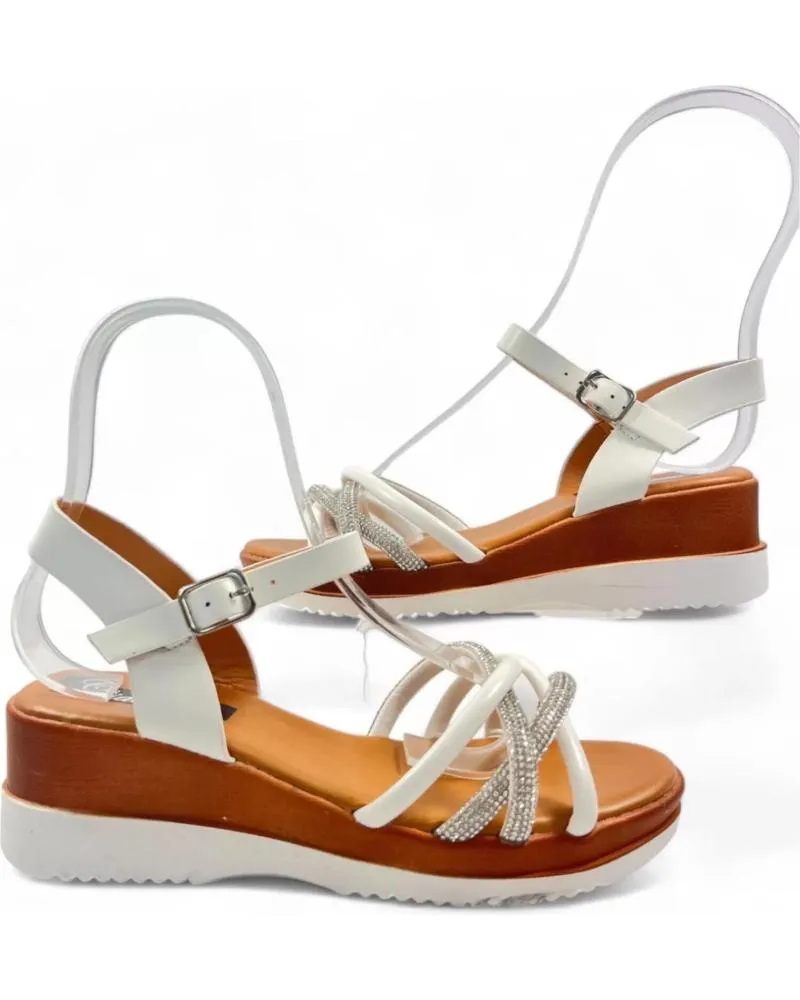 Sandalias TIMBOS  de Mujer SANDALIA CUNA COMODA MUJER 129842  BLANCO