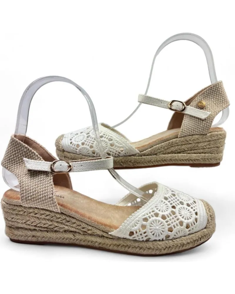 Sandalias TIMBOS  de Mujer SANDALIA CUNA ESPARTO MUJER 129475  BLANCO