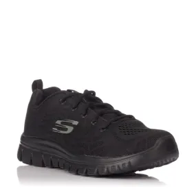 Sneakers Skechers 12615 Mujer Negro-negro