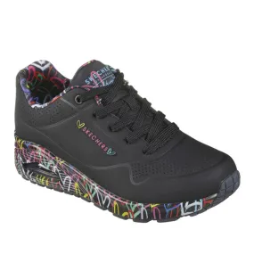 Sneakers Skechers Loving Love Mujer Negro-negro