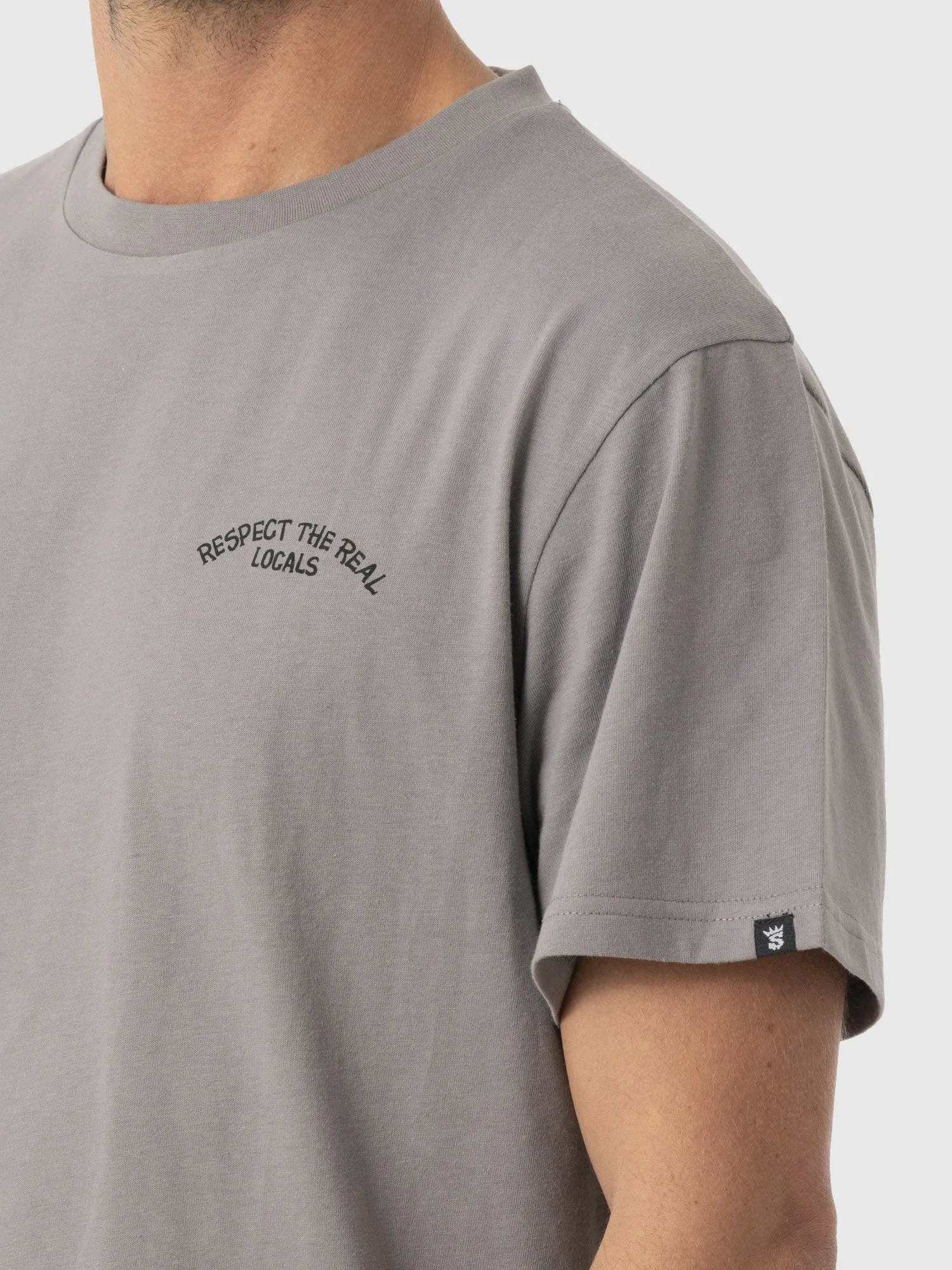 STOKED Polera Stoked Icon Reciclada Hombre Gris