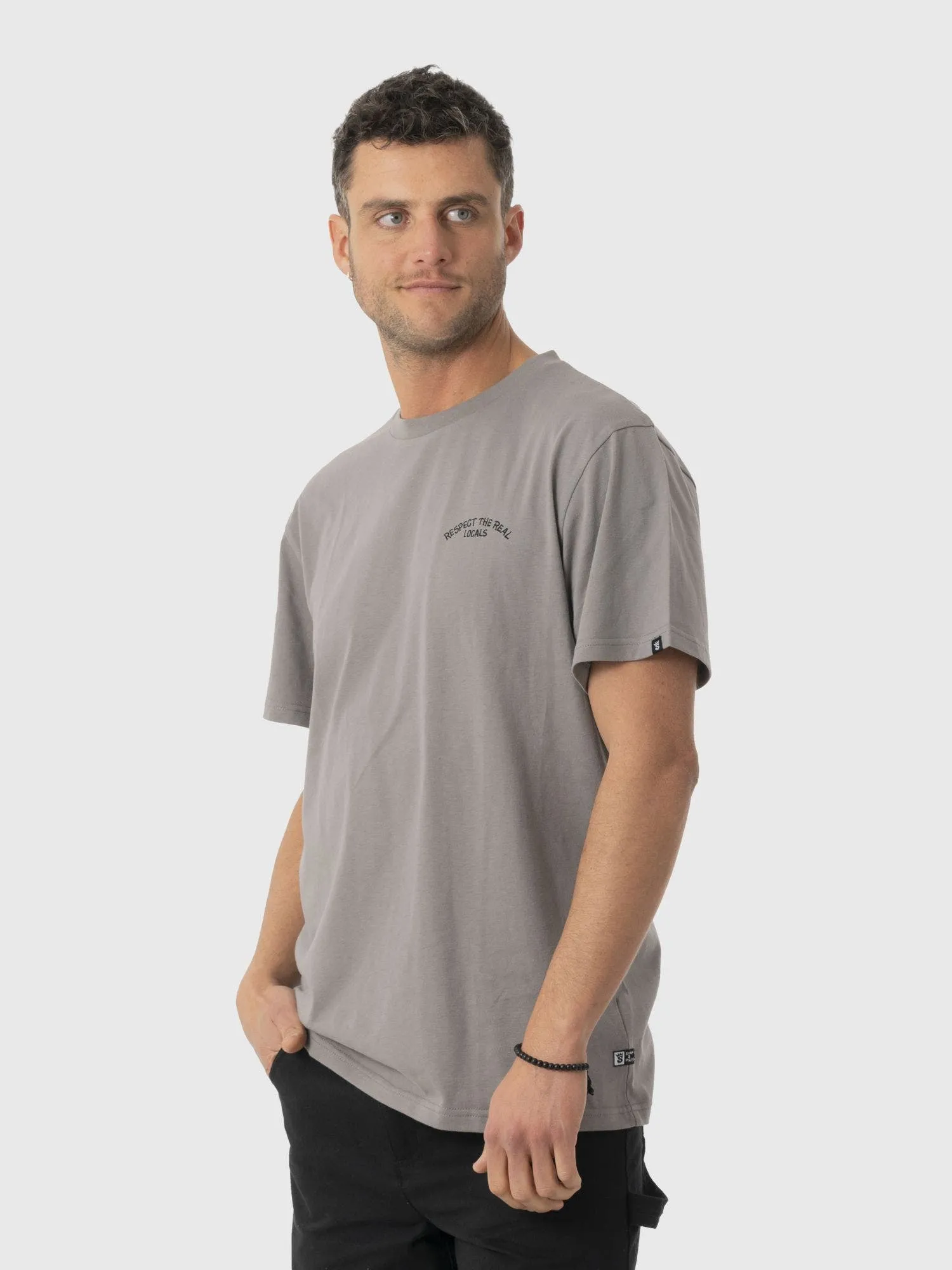 STOKED Polera Stoked Icon Reciclada Hombre Gris