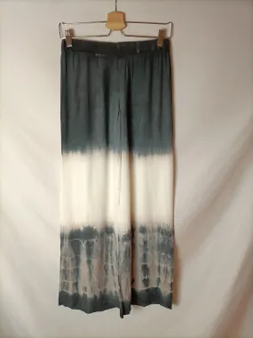 TCN. Pantalón fluido tie dye azul. T S