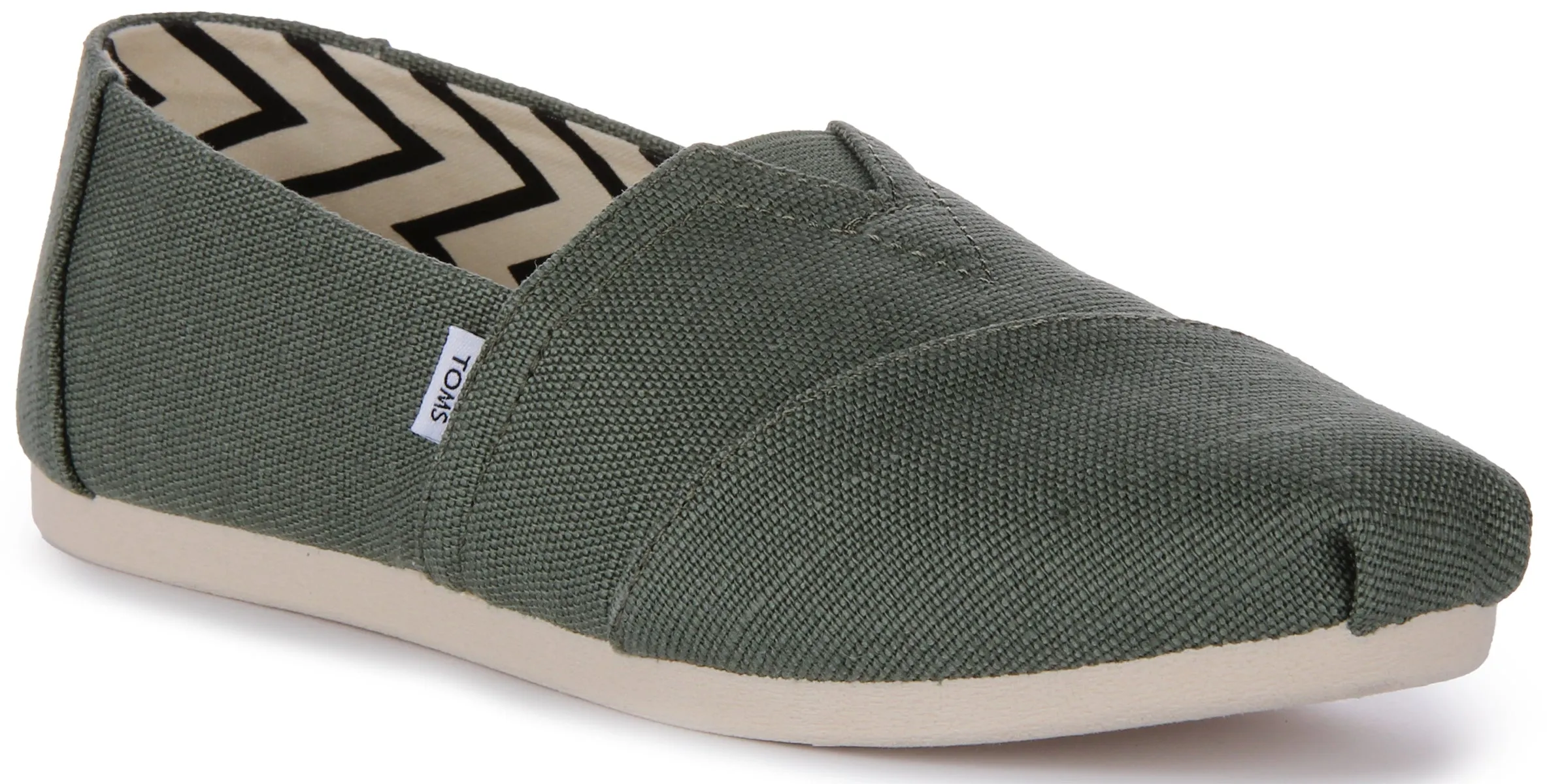 Toms Alpargata Zapatillas de lona heritage para mujer en oliva verde
