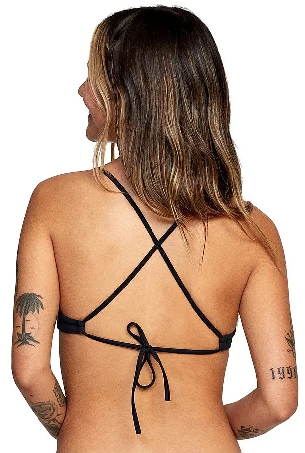 traje de baño RVCA Solid Crossback - Black - women´s