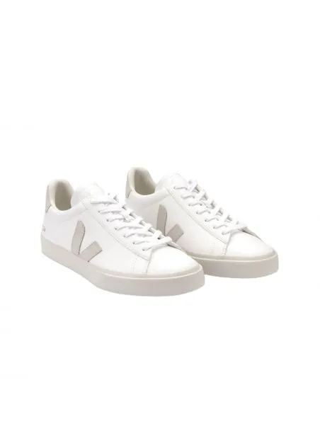 VEJA Zapatillas Campo Chromfree Leather Hombre Extra White/Natural/Suede