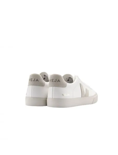 VEJA Zapatillas Campo Chromfree Leather Hombre Extra White/Natural/Suede