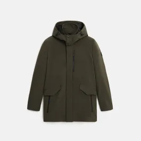 Woolrich Barrow Mac Soft Shell Coat Dark Green