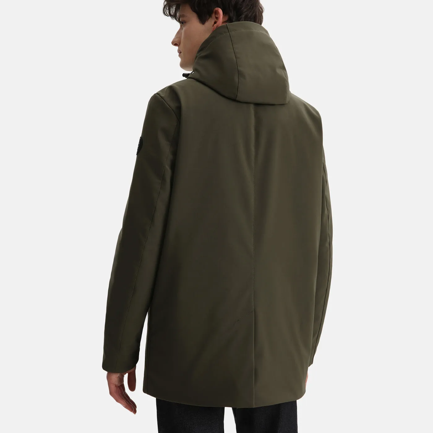 Woolrich Barrow Mac Soft Shell Coat Dark Green