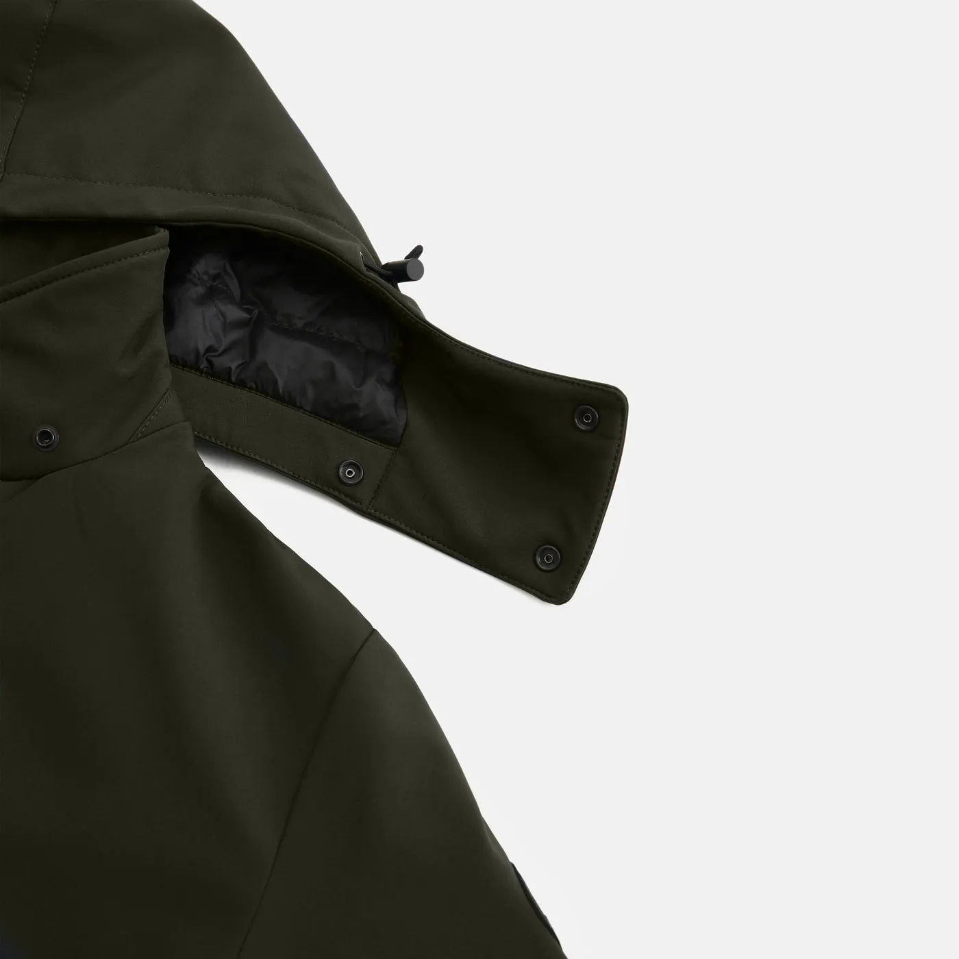 Woolrich Barrow Mac Soft Shell Coat Dark Green