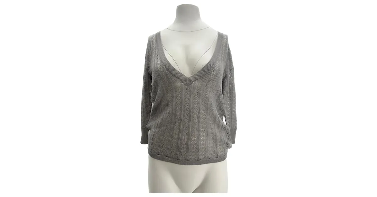 ZADIG & VOLTAIRE  Tops T.0-5 1 Seda Gris 