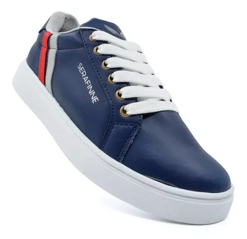 Zapatilla Urbana Hombre Ecocuero Liviana Cómoda Serafine 670