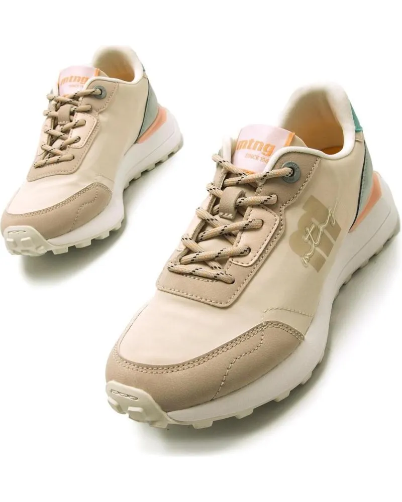 Zapatillas deporte MTNG  de Mujer 60779  BEIGE