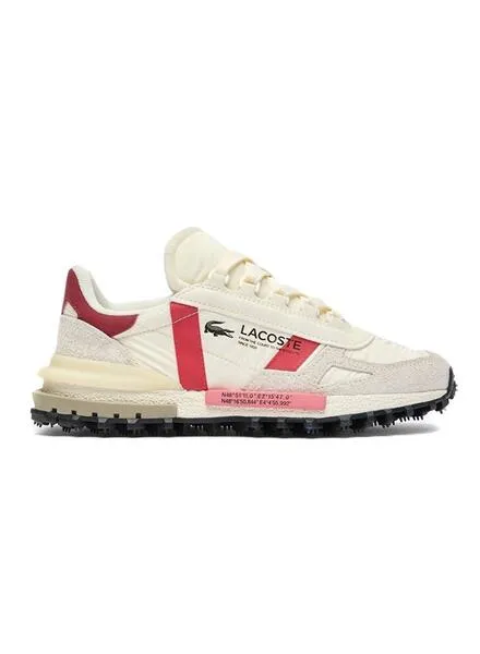 Zapatillas Lacoste Elite Active Beige Para Mujer