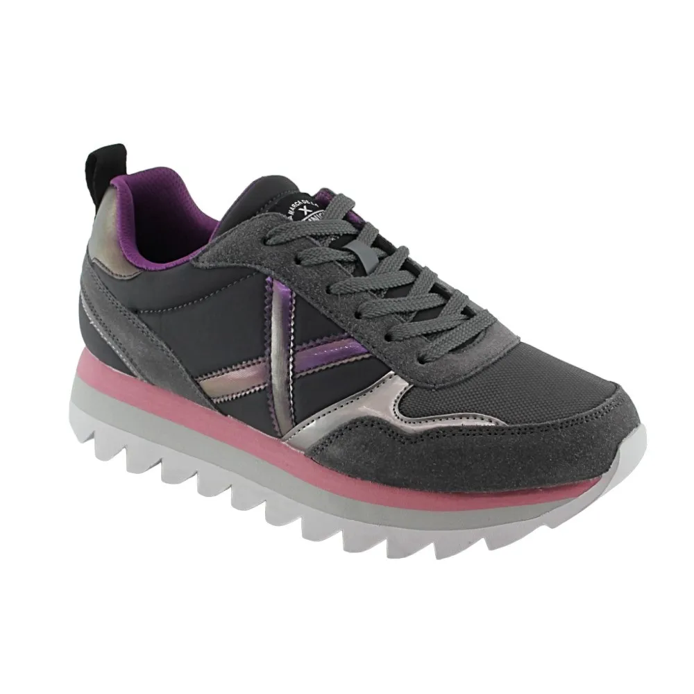 Zapatillas Munich Moda Ripple Gris