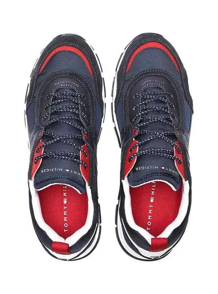 zapatillas tommy hilfiger fashion mix azul hombre