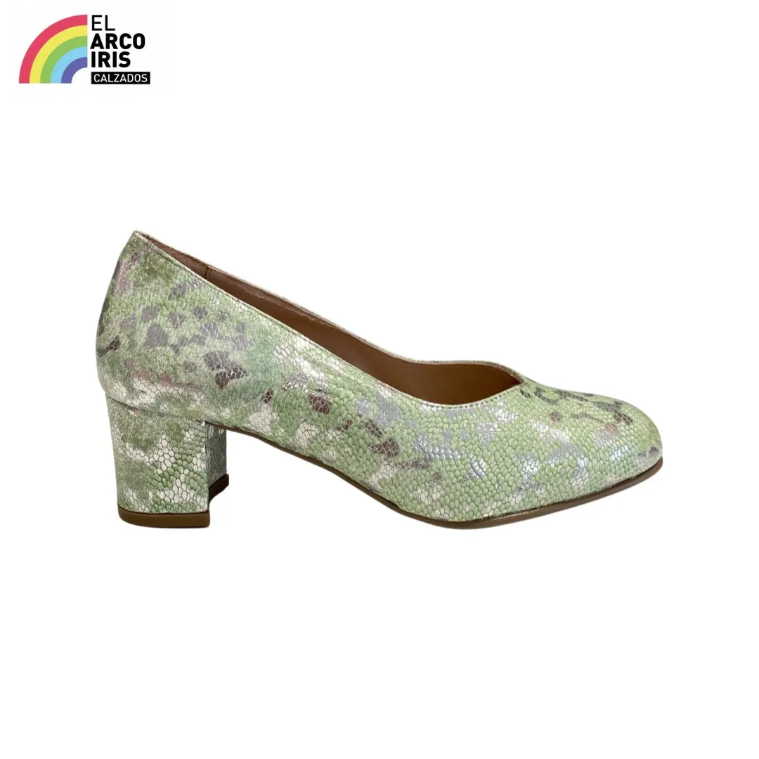 ZAPATO MUJER ROLDN 1705 VERDE PLATA