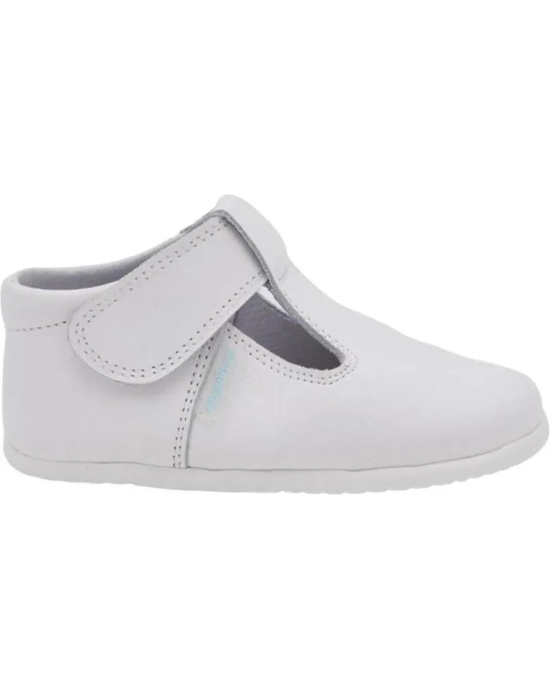 Zapatos ANGELITOS  de Niño PEPITO PIEL RESPETUOSO 542  BLANCO