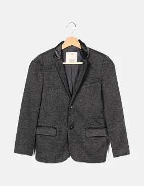 Zara Blazer gris jaspeada