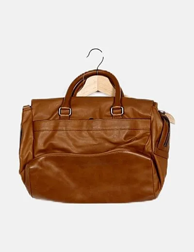 Zara Bolso satchels marrón