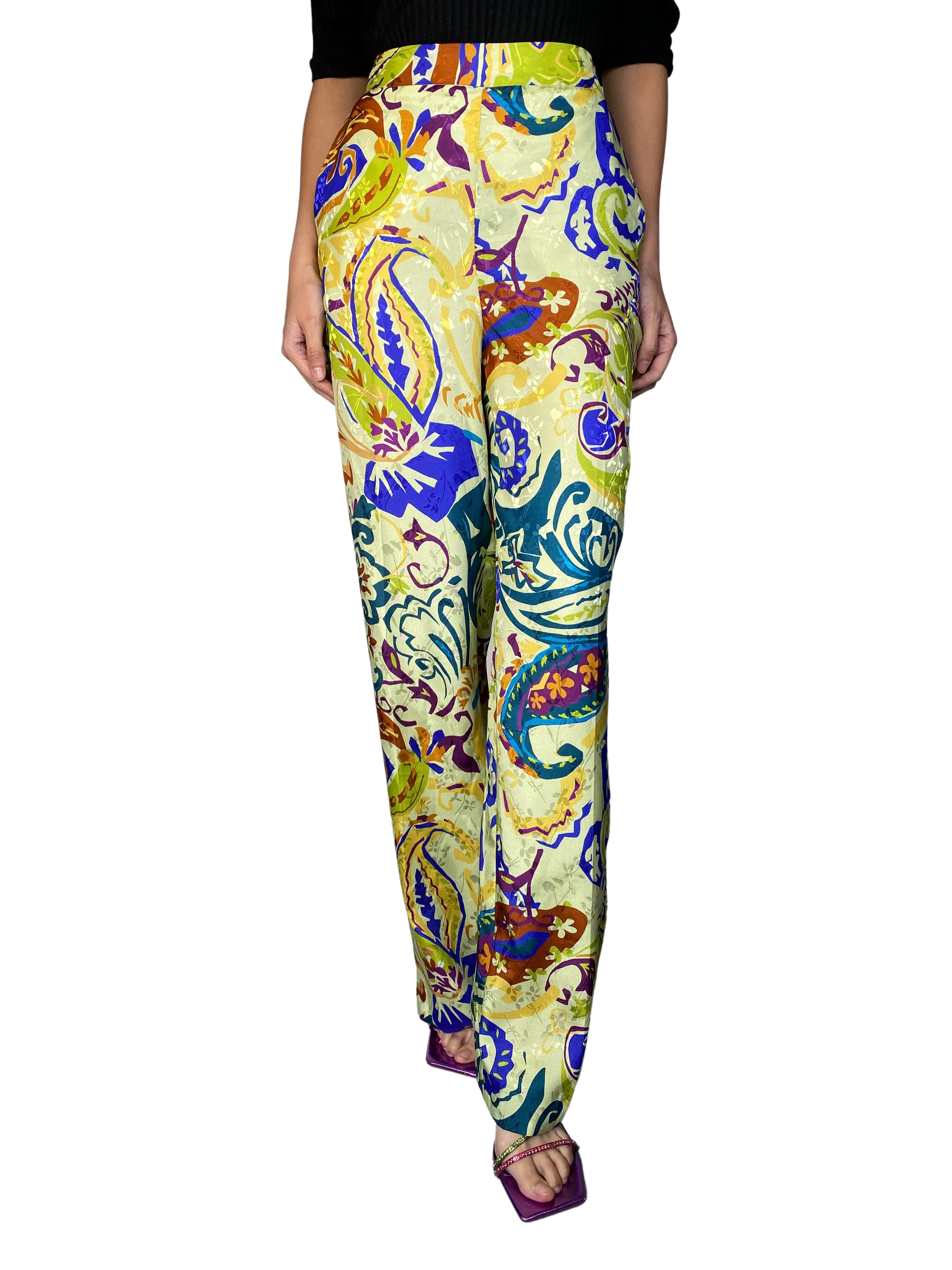 ZARA Pantalón Paisley