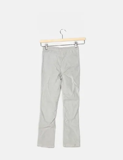 Zara Pantalón pana gris