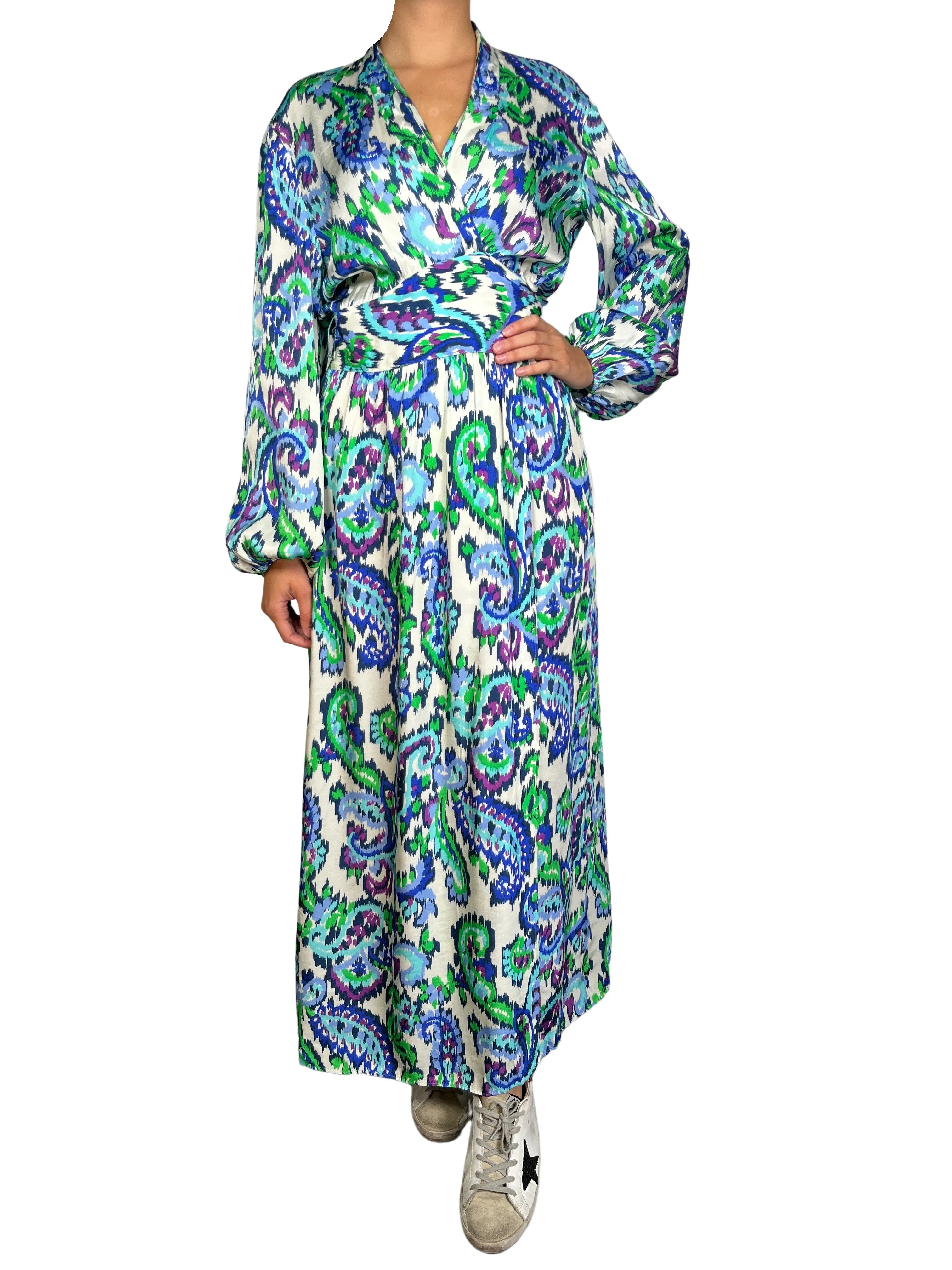 ZARA Vestido Wrap Viscosa