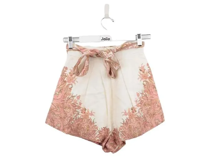 Zimmermann Minishorts de algodón Blanco 