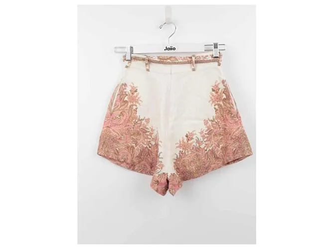 Zimmermann Minishorts de algodón Blanco 